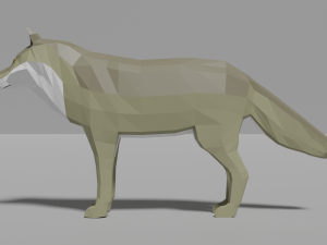 cartoon wolf family 3D मॉडल