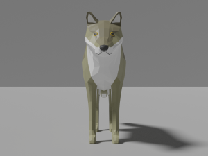 cartoon wolf family 3D मॉडल