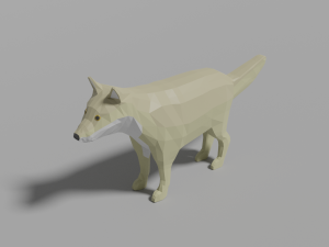 cartoon wolf family 3D मॉडल