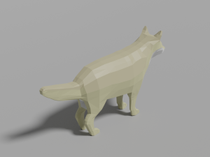 cartoon wolf family 3D मॉडल