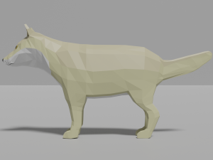 cartoon wolf family 3D मॉडल