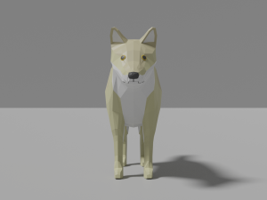 cartoon wolf family 3D मॉडल