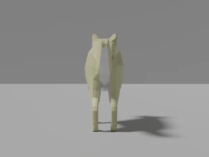 cartoon wolf family 3D Model