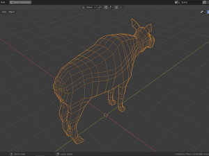 cartoon moose family 3D 模型