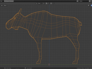 cartoon moose family 3D 模型
