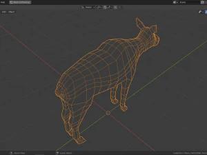 cartoon moose family 3D Model