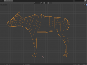 cartoon moose family 3D 模型