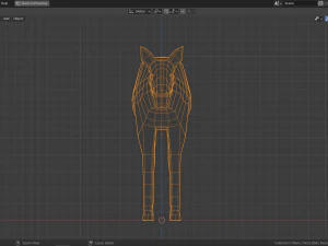 cartoon moose family 3D Model