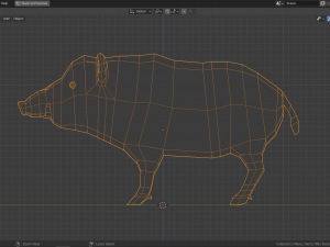 cartoon boar family 3Dモデル