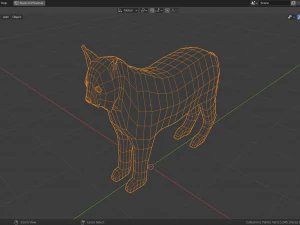 cartoon lynx family 3D Model