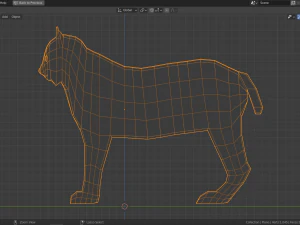cartoon lynx family 3D Model