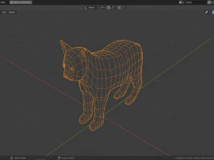 cartoon lynx family 3D Model