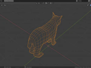 cartoon lynx family 3D Model