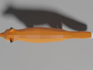 cartoon fox family 3D Model