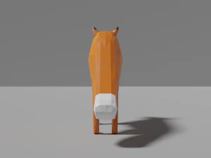 cartoon fox family 3D Model