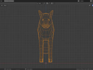 cartoon fox family 3D Model