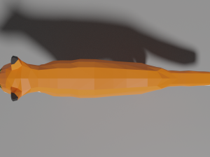 cartoon fox family Modelo 3D