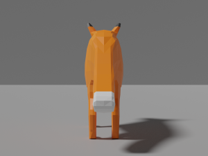 cartoon fox family Modelo 3D