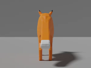 cartoon fox family 3D Model