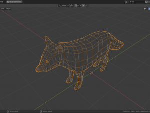 cartoon fox family Modelo 3D