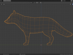 cartoon fox family Modelo 3D