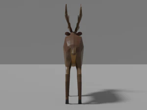 cartoon deer family 3D Model