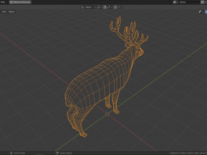 cartoon deer family Modello 3D
