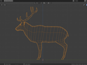 cartoon deer family Modello 3D