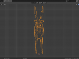 cartoon deer family Modello 3D