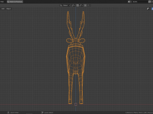 cartoon deer family Modello 3D
