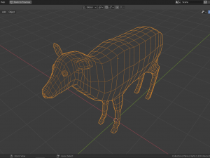 cartoon deer family Modello 3D
