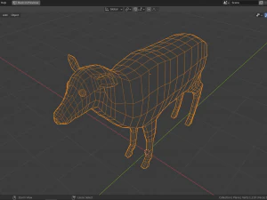 cartoon deer family 3D Model