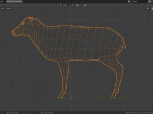 cartoon deer family 3D Model