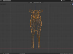 cartoon deer family 3D Model