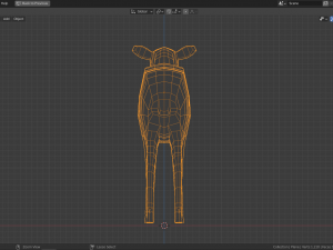 cartoon deer family Modello 3D