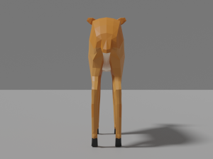 cartoon deer family Modello 3D