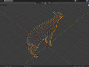 cartoon deer family Modello 3D