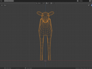 cartoon deer family Modello 3D