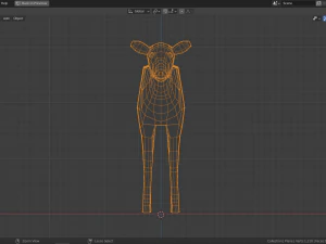 cartoon deer family 3D Model