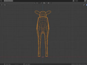 cartoon deer family 3D Model