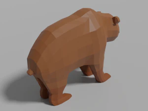 cartoon bear family 3D Model