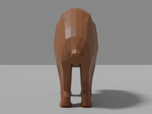 cartoon bear family 3D Model
