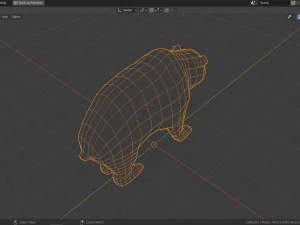 cartoon bear family 3D Model