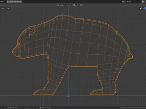 cartoon bear family 3D Model