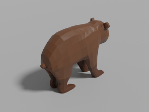 cartoon bear family 3D 모델