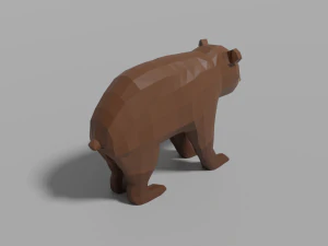 cartoon bear family 3D Model