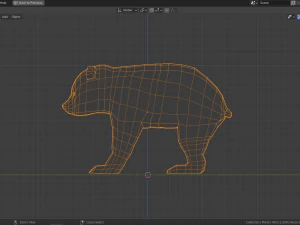 cartoon bear family 3D Model