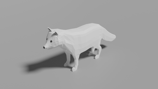 cartoon arctic fox 3D Модель .c4d .max .obj .3ds .fbx .stl .blend 