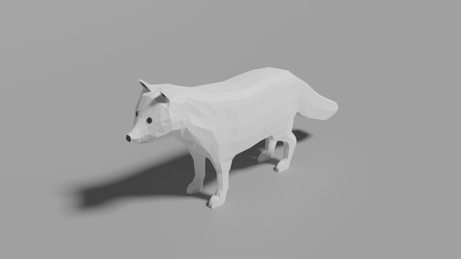 cartoon arctic fox 3D Model .c4d .max .obj .3ds .fbx .stl .blend