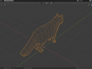 cartoon arctic fox 3D Модель